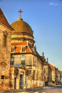 Low angle view of building against sky