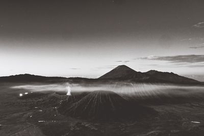 Scenic view of mountain against sky