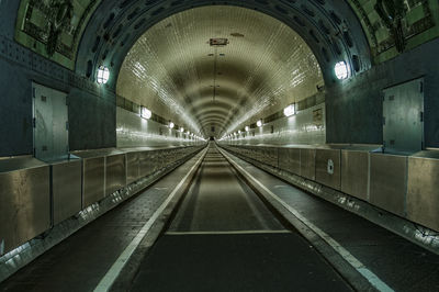 Interior of tunnel