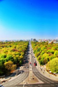 Road passing through highway