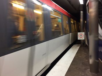 Train at railroad station