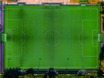 Scenic view of soccer field