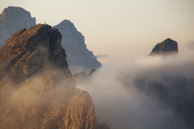 Mountains against sky
