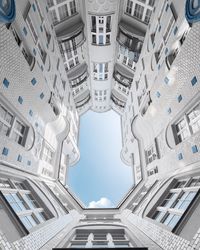 Low angle view of buildings against sky