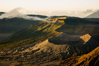 View of volcanic landscape