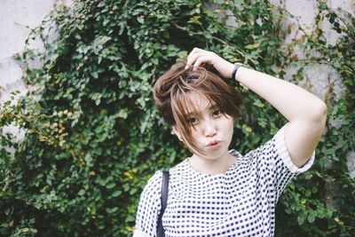 Portrait of young woman