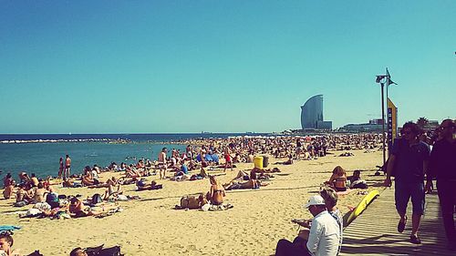 Group of people at beach