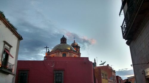 Low angle view of building against sky