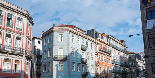 Low angle view of buildings against sky