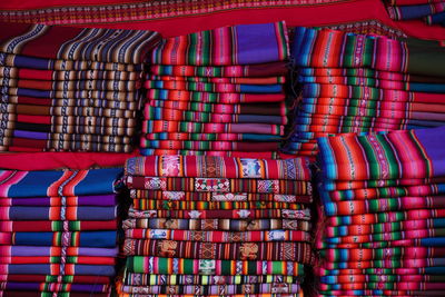 Full frame shot of colorful fabric