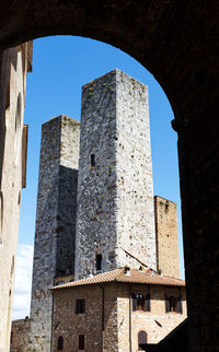 Towers in the medieval town of san gimignano. unesco heritage. siena, tuscany, italy
