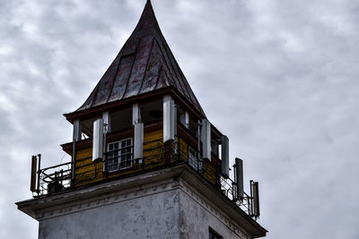 Low angle view of building against sky