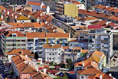 View over the roofs of a city