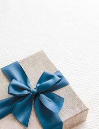 Close-up of gift box on table