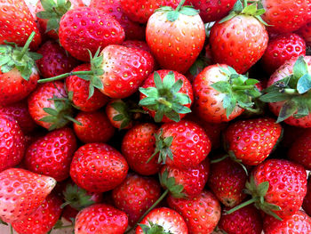 Full frame shot of strawberries