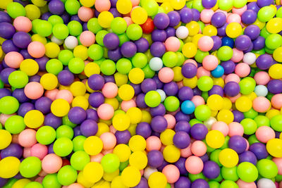 Full frame shot of multi colored balls
