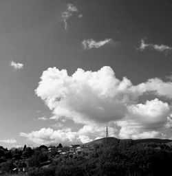 Low angle view of field against sky