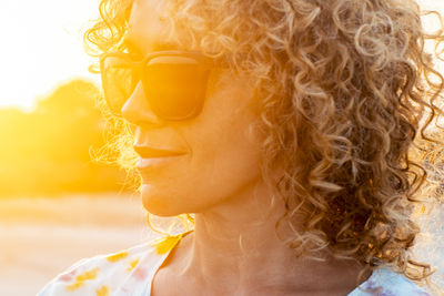 Close-up of young woman