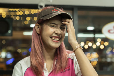 Portrait of a smiling young woman