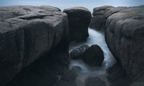 Rocks in water