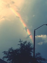Low angle view of cloudy sky