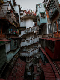 Low angle view of residential buildings