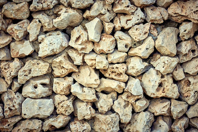 Full frame shot of cobblestone