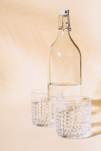 Close-up of drink in glass on table