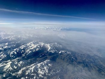 Aerial view of landscape against sky