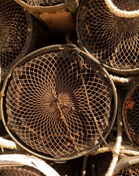 Full frame shot of wicker basket