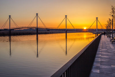 Sunset over the bridge