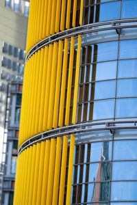 Low angle view of modern building in city