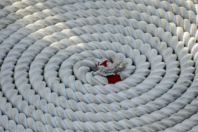 Full frame shot of spiral rope