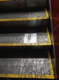 Full frame shot of escalator