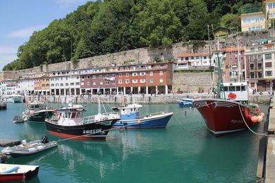 Boats in canal