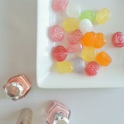 Close-up of multi colored candies