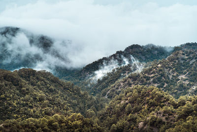 Troodos mountains in cyprus