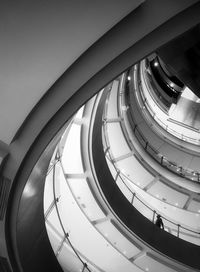 Low angle view of spiral staircase