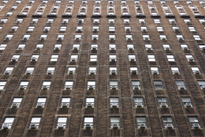 Windows on building facade