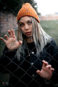 Portrait of beautiful woman