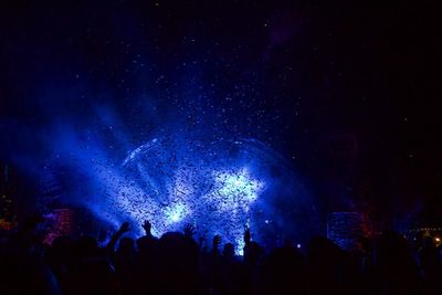 Crowd at music concert