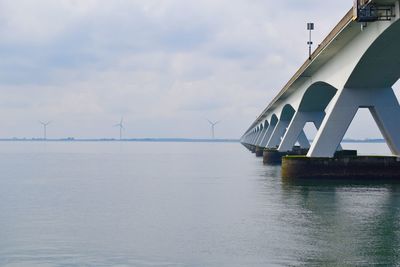 Scenic view of bridge against sky