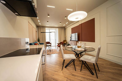 Table and chairs at home