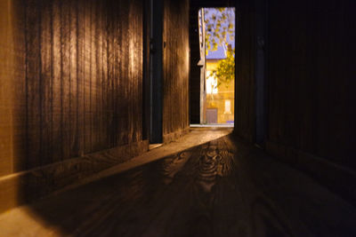 Corridor in sunlight