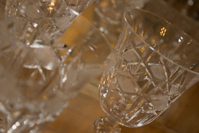 Close-up of wine glass on table