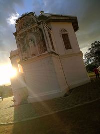 Low angle view of building against sky