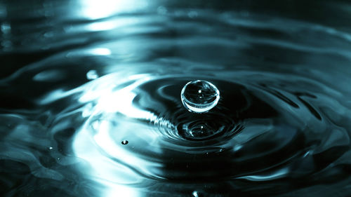 Full frame shot of water drop
