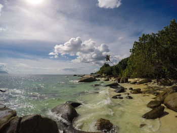 Scenic view of sea against sky