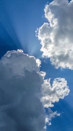 Low angle view of clouds in sky