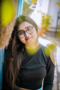 Portrait of a smiling young woman